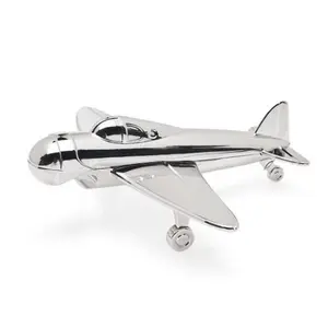 212 MAIN Nickel-Plated Airplane Shape Bottle Opener, Unique Kitchenware Gadget, Easy-to-Use Utensil for Bottle Opening