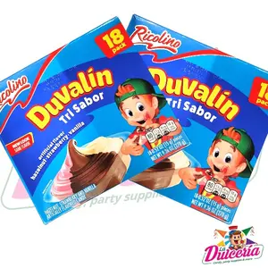 Ricolino Duvalin Trisabor 18ct Vanilla Strawberry & Chocolate 2ct