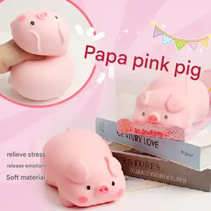 Pig Squishy Stress Relief Toy |   Slow Rebound Squeeze Stress Ball |   Soft Fidget Toy for Kids & Adults