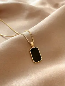 Square Geometric Pendant Necklace, Simple Women's Pendant Necklace, Perfect for Daily Wear Jewelry, Elegant and Minimalist Design