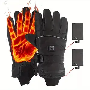 Men Motorcycle Rechargeable Electric Battery Heated Gloves Hand Warmer Winter