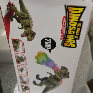 Kids Electric Dinosaur Remote Control Toy Animals, Walking, Dancing Lights, Spray Modes, Unisex, Ages 4+, Requires Aa Batteries