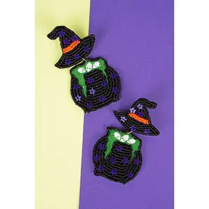 Cauldron Bubble Seed Bead Earrings
