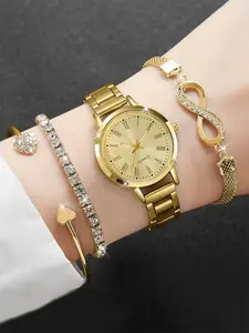 4-piece Women's Watch Fashion Watch Women's Versatile High end Women's Watch Women's Watch Set