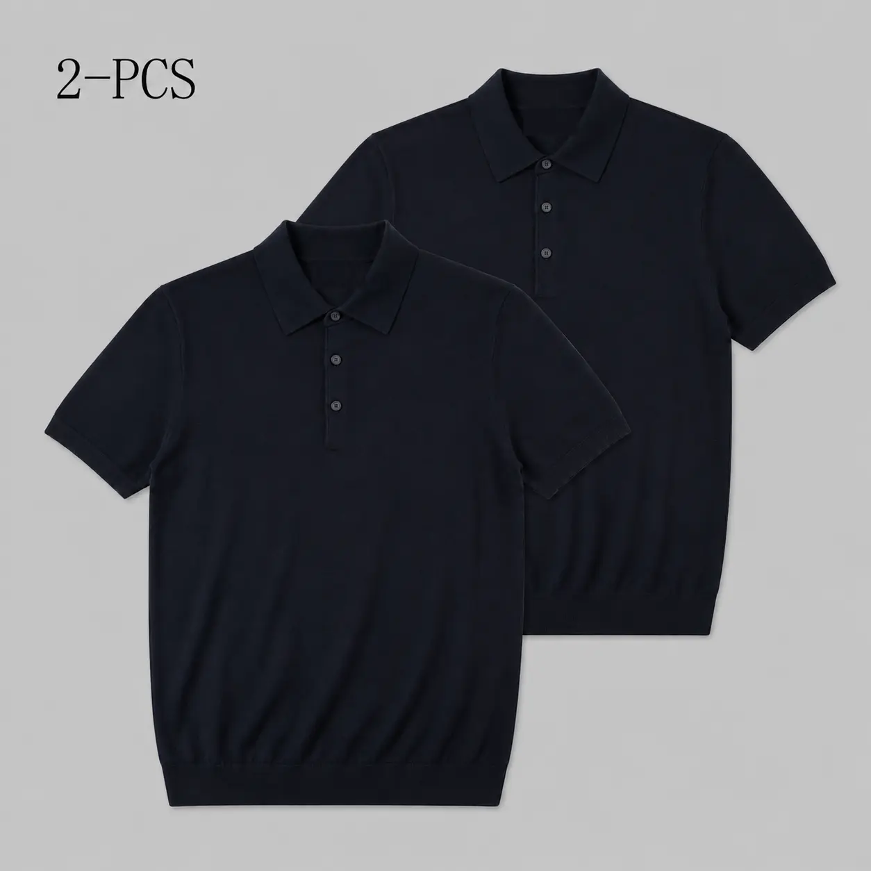 2pcs Dark Gray+Navy Blue