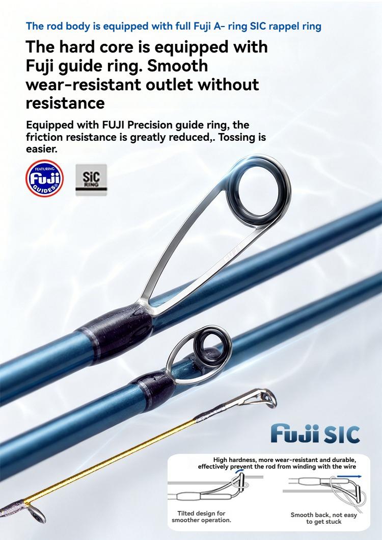 YUSHAN Flower Stream Pro Max 1.98m UL/ML Fast Action Variable Fishing Rod 30T+M40X Toray Carbon FUJI A+SIC Guides Stream Game Rod