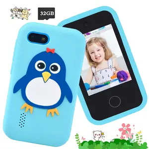 Kids Toy Phone for Boys & Girls Ages 3-10, Perfect Christmas Birthday Gift with 28" Touchscreen,Dual Camera, Learning Games & Music Player, Supports 32G SD Card