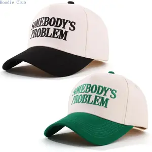 Somebody’s Problem Letter Pattern Trucker Hat for Women & Men, Adjustable Baseball Cap, Lightweight Breathable Sun Protection Hat, Casual Outdoor Sports Cap for Beach, Fishing, Cycling, Travel & Daily Wear, Trendy Summer Accessory & Gift Idea