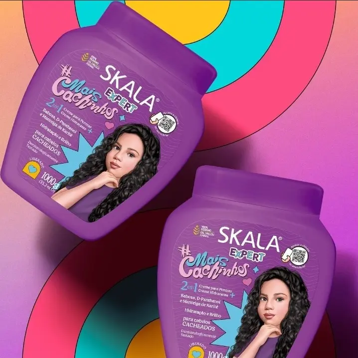 SKALA Mais Cachinhos 2 Pack – 2-in-1 Curl Enhancing Treatment Cream for Kids
