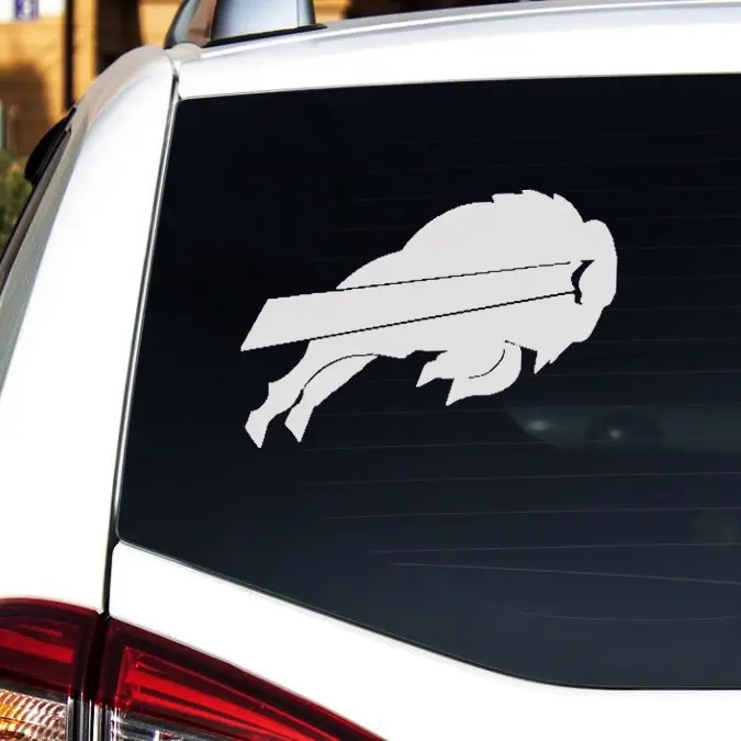 Buffalo Team Logo Vinyl Decals, Easy-to-Apply Sports Fan Support Stickers