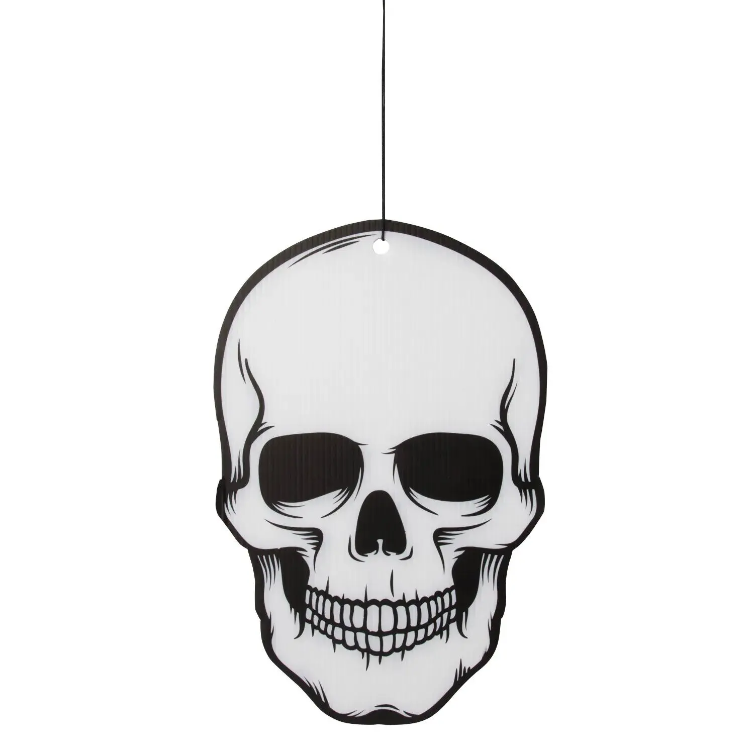 Fun Express Hanging Skeleton Skull Decoration - 12 Pc.