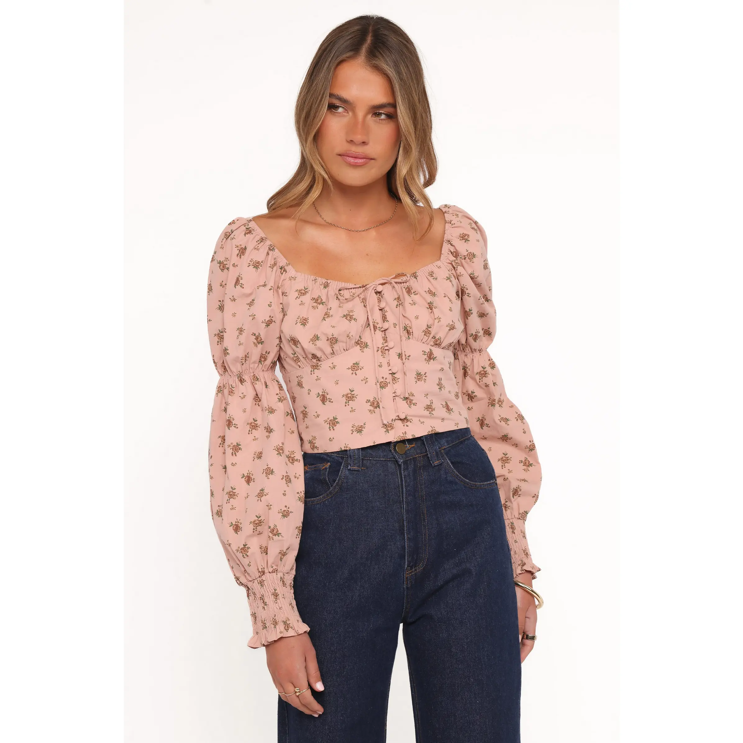 Charlene Top - Pink Floral