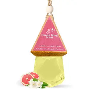 Car Air Freshener & Hotel Collection Diffuser – Long-Lasting Essential Oil & Aromatherapy Scented Air Fresheners for Home, Hanging Sentiment Diffuser for Car & Office (Jasmine and Grapefruit)