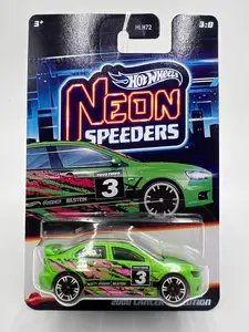 Hotwheels Neon Speeders 2008 Lancer Evolution Diecast Car