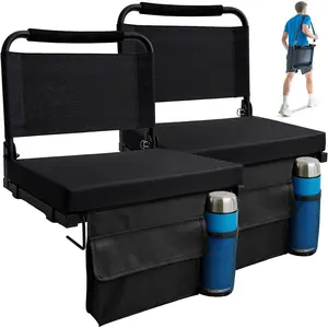 Stadium Seats for Bleachers with  Support, Folding Bleacher Seat for  , Concerts Floor  Goods Stadium Seat with Cushion and  Strap,  for  Events Outdoor