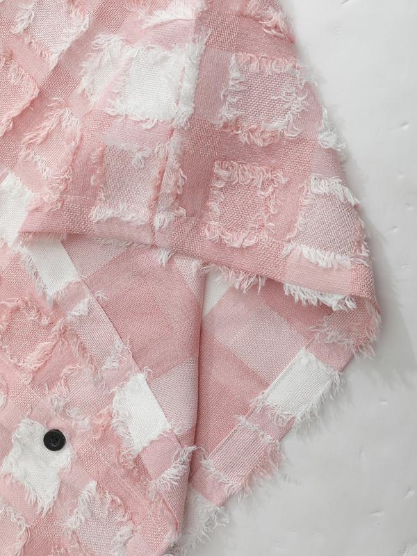 American Street Style Striped Short Sleeve Shirt, Letter Print Vintage Button-Up, Casual Loose Fit for All Seasons