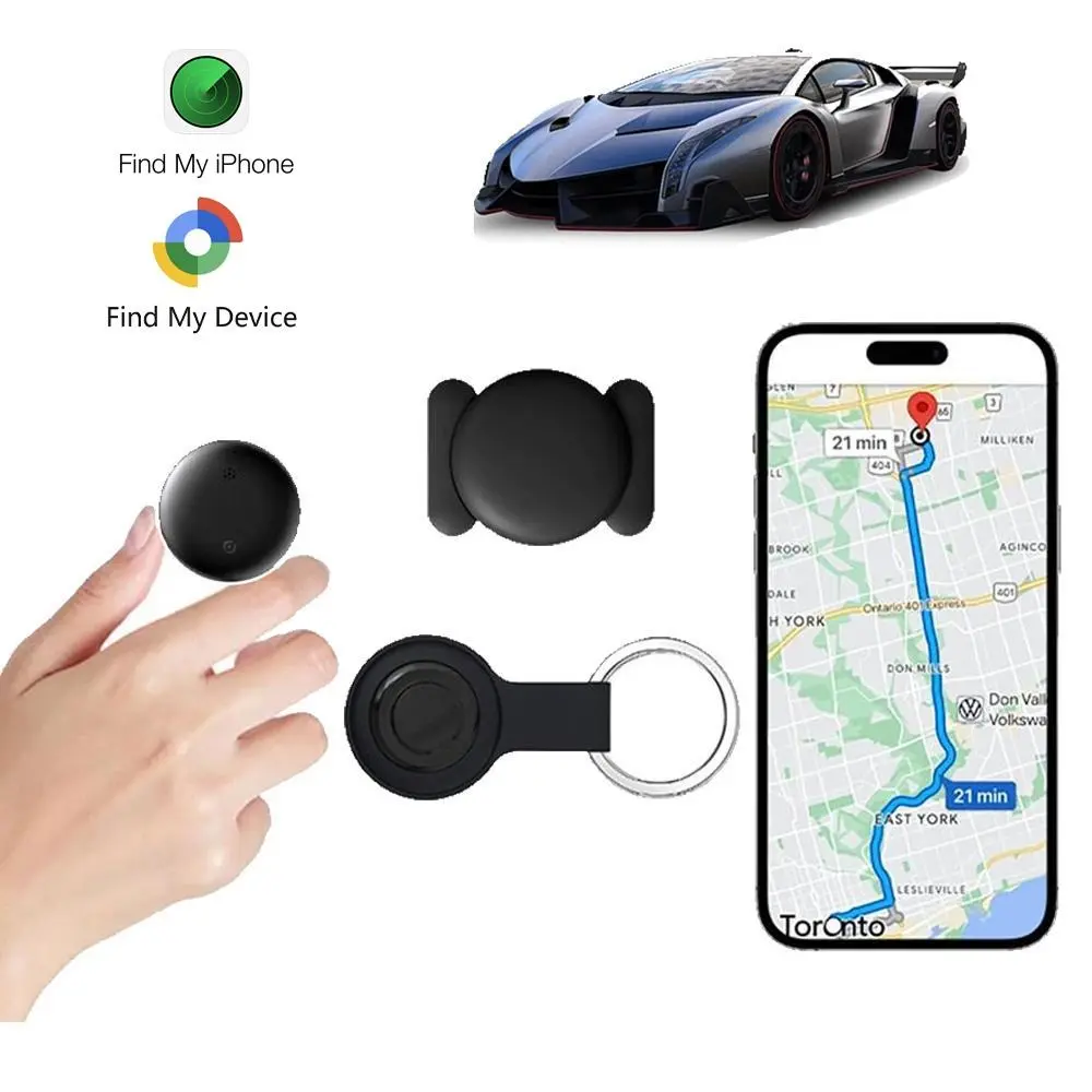GPS Tracker for Car Mini Trackers Device with Weatherproof Magnetic Case No Monthly Fee Best Hidden GPS Trackers Anti Lost Device Works with Apple Find My Fathersdaygift