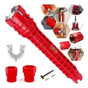 8 in 1Multifunctional Kitchen Faucet Sink Basin Wrench, Kitchen Drain Tub Removal nut Plumbing Plumber, for Tight Spaces Installation and Repairs Tools
