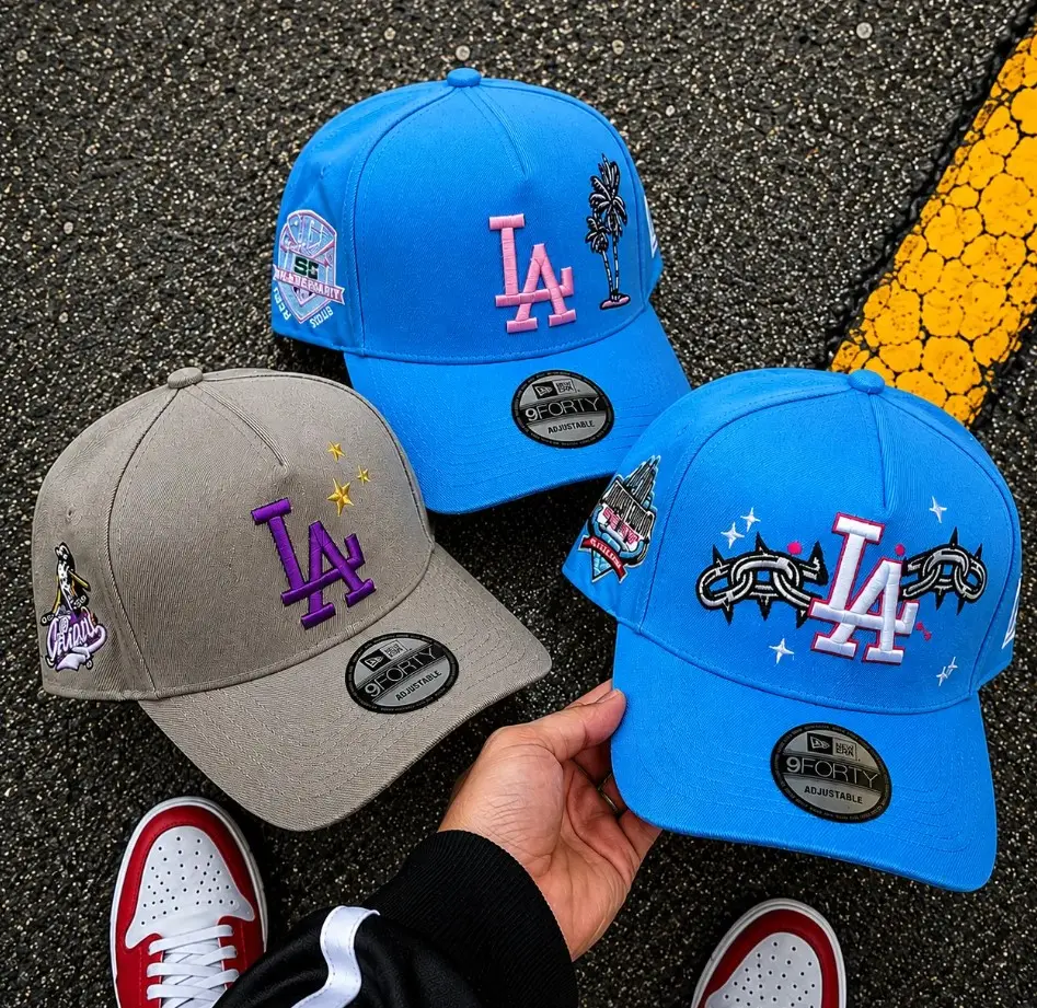 New Era MLB 59FIFTY Snapback Baseball Cap - Premium NY Yankees, LA Dodgers Anniversary Patch, Unisex Classic Sport Streetwear, Adjustable Fit Sports Collectible Headwear, Gorras Sombreros. Viral TikTok Trend brim