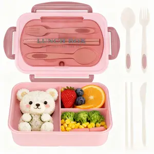 【Factory Direct 】Buy A Lunch Box Get A Free Four-piece Set (Spoon, Fork, Knife, Chopsticks), A Must-have for Office Workers and Students. Tableware Tumbler