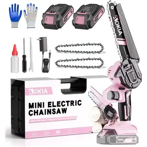 Mini, Hand held 20V 2 Battery With Charger 6 Inch Saw Powered Operated and Cut Tree Trimming Wood Gifts for Father Husband Men&Mother