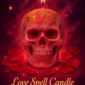 Magical Love Spell Candle Attraction Romance & Sacred Energy Handcrafted with Rose Jasmine Vanilla Oils & Rose Quartz Crystal for Rituals Meditation