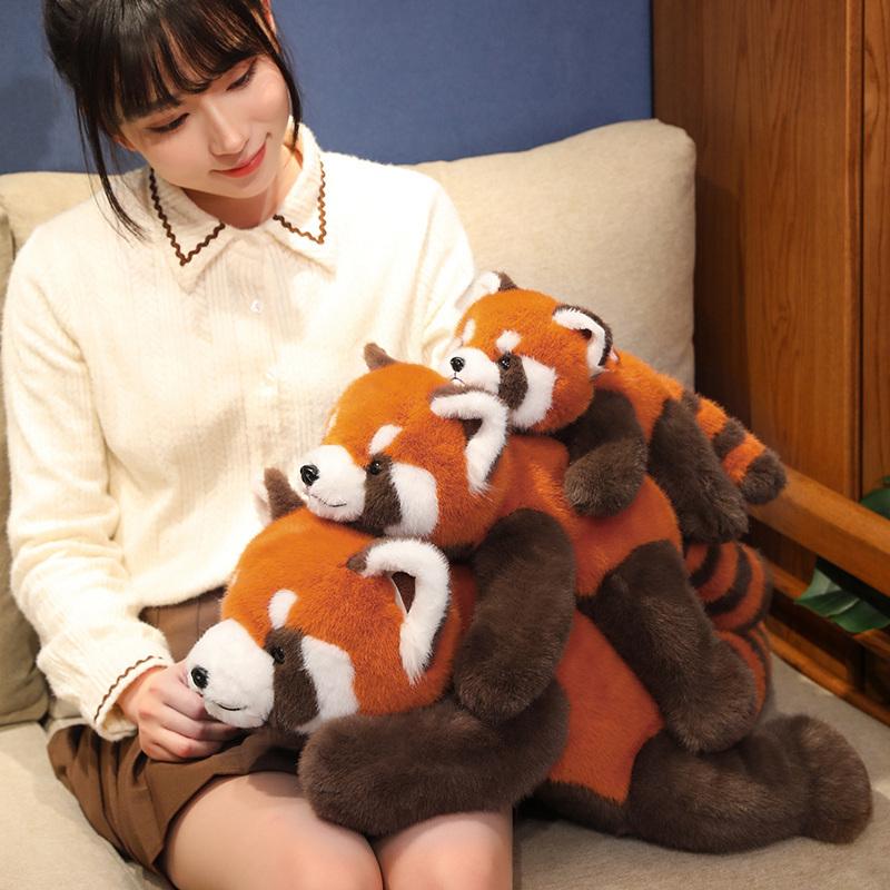 Panda Plush Comfort Soft Animal Plush Raccoon Fox Bear Floor Cushion Birthday Gifts Soft Pillow Toys for Girls Gift Room Decor
