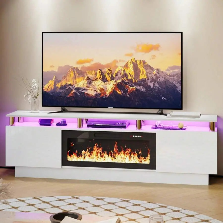 White + Gold 80-inch