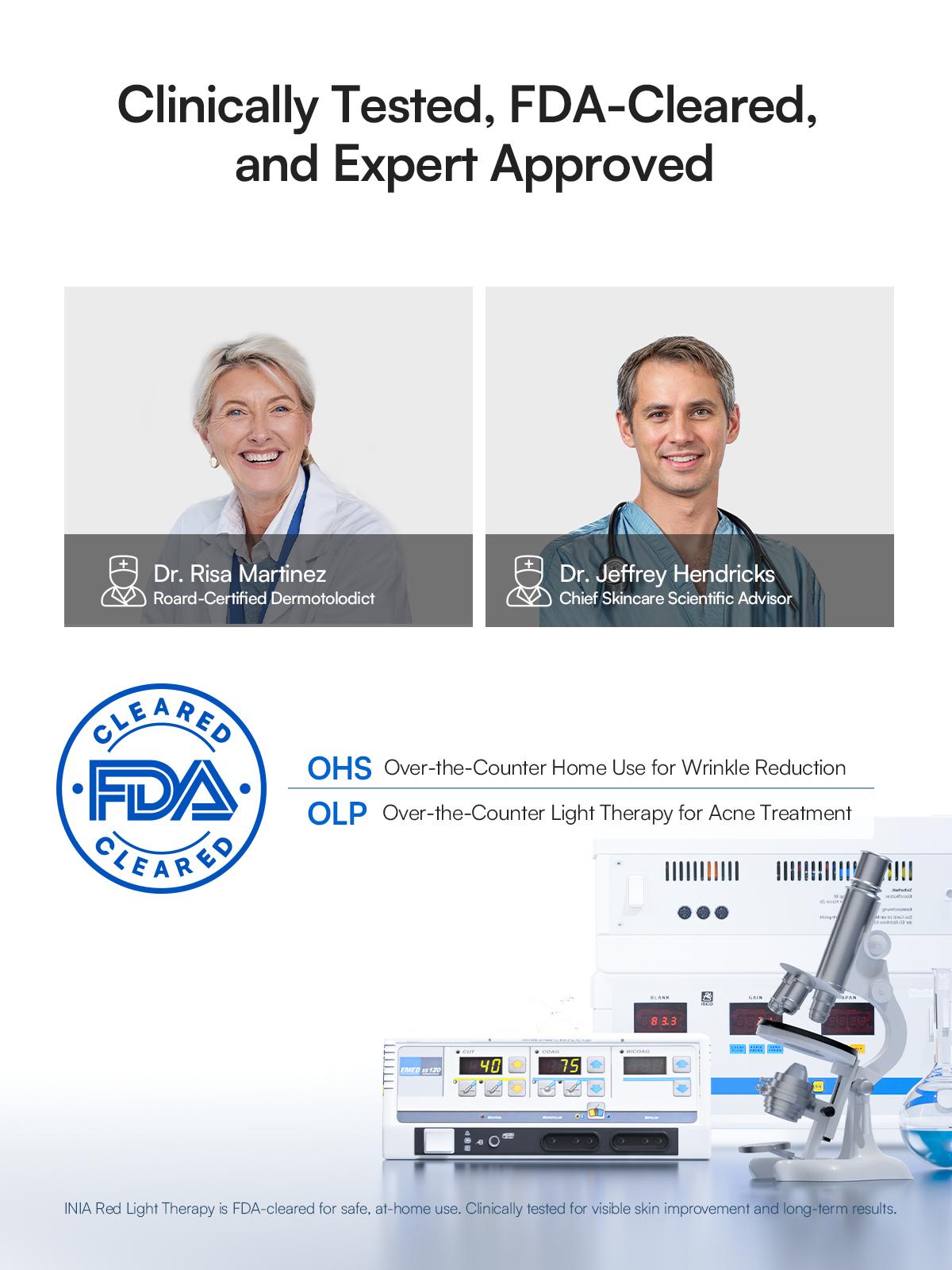 【LIVE ONLY】INIA GLOW Neck & Chest Red Light Mask – 850nm NIR | Fade Wrinkles & Spots | Lift & Firm in 4 Weeks - Red Light Skincare Device with 2600mAh Rechargeable Controller, Clinic-Grade, Full Coverage