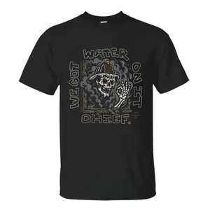 We Got Water On It Chief Firefighter T-Shirt, Bold Skull Firefighter Graphic Tee, Soft Cotton Blend Shirt, First Responder Apparel for Men & Women, Gift for Firefighters, Everyday Heroes, Fire Department Fans