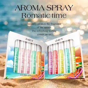 [DWN Lab] 10-Piece Brazilian Fresh Perfume Spray Set - Vanilla Caramel Amber Summer Gift for Women, Long-Lasting Formula