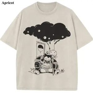 Vintage Samurai Bear Wash Tee, Pocket Monster Graphic Tees, Pocket Monster T-Shirt, Unisex Anime Shirt, PKM Gift, Gym Workout Shirt, Menswear Womenswear Streetwear Top Fit Oversize