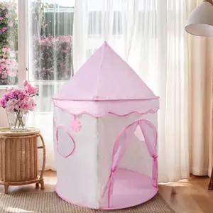 Kids' Fun Play Tent | Large Princess Fairy Tale Castle Playhouse | Outdoor Beach Lawn Toy | Ideal Christmas Halloween Holiday Gift | No Accessories