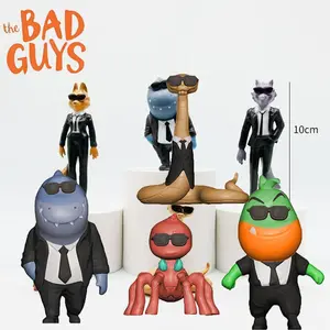 Hot 6Pcs/Set The Bad Guys 2 Action Figures, Anime Model Toys, Cake Topper Decorations, Collectible Figurines for Kids & Adults