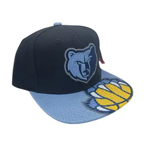 Mitchell & Ness Black/Light Blue NBA Memphis Grizzlies Snapshot Snapback
