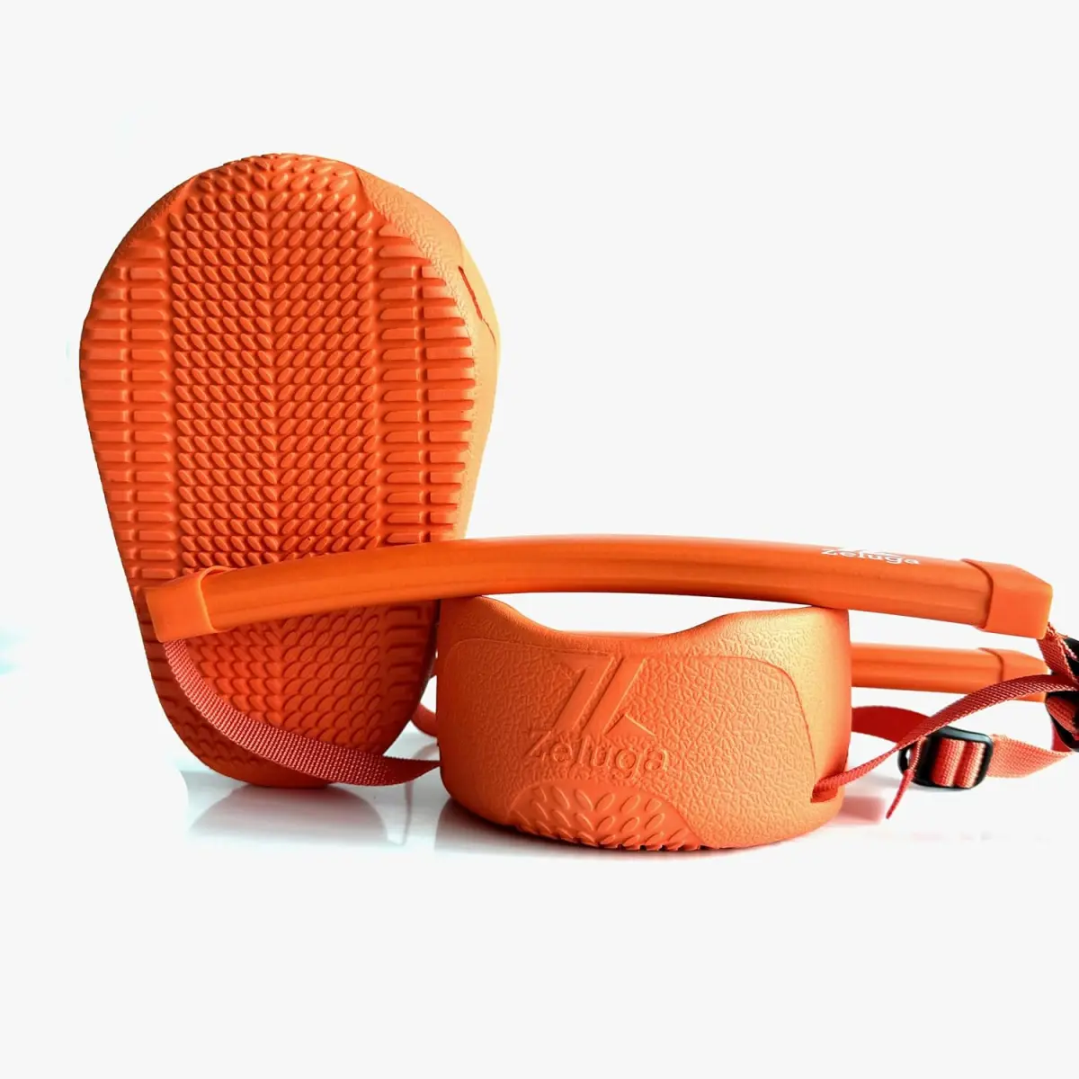 15-498 Protective Knee Saver Kneepads, Anti-Slip Durability Shield-Type Kneepads with Double Strap, Thick Foam Liner, Orange, Anti Slip Kneepads