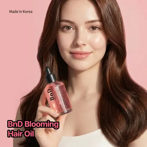 BnD 80ml Weightless Finish Cherry Soft Floral Hair Oil - Non-Sticky, Quick-Smoothing, Hydrating Nourishing Haircare for Dry Hair Styling Needs
