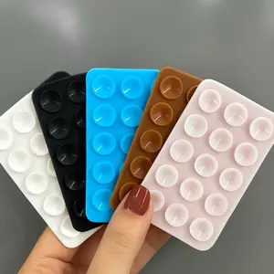 Silicone Phone Sticky Grip, Suction Phone Case Mount for iPhone and Android, Hands-Free Sticky Cell Phone Grip, Mobile Fidget Mirror Holder for Selfies and Videos