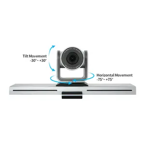 Conference PTZ Camera with 10X Optical Zoom 1080P 30fps Conference System with PTZ Camera USB Wireless PTZ System Camera