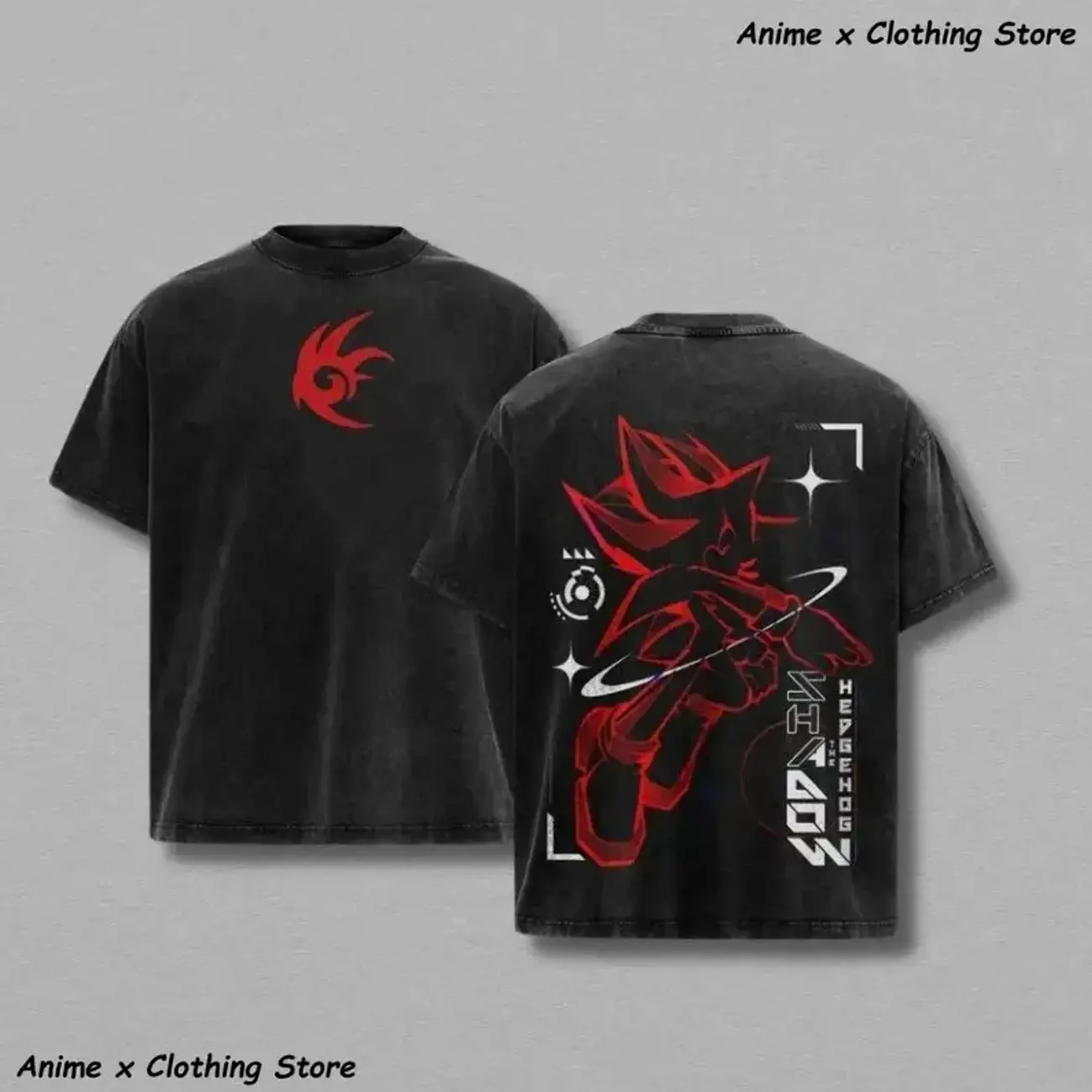 Shadow the Hedgehog Cotton T-shirt, Vintage Graphic Tee Washed For Fans Sonic the Hedgehog Game,Printed Crew Neck T-Shirt Oversize, Graphic Streetwear T-shirt, T-shirt Unisex Hot 2025 UDJ