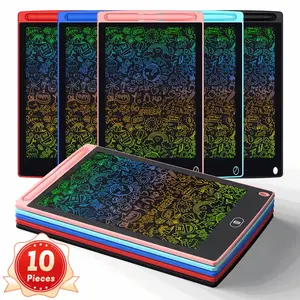 10pcs 8.5″Reusable LCD Writing Tablets Set -Writing Pads for Kids Educational Learning Tools for Classrooms & Home Use Interactive Drawing Toys Kindergarten Boy