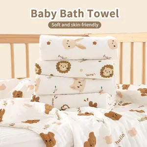 Baby Cotton Bath Towel Shower Towels 70cm X 90cm, Super Soft Comfortable Bubble Cloth, Breathable Non-Irritating, Perfect Christmas Halloween Gift