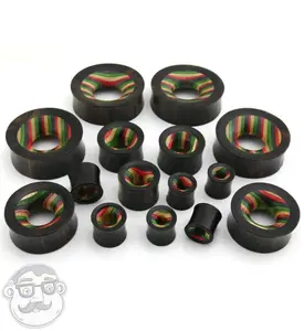 Urban Body Jewelry Rasta Stripe Skateboard Concave Tunnel Plugs, Sports & Outdoor Skateboarding Leisure Equipment