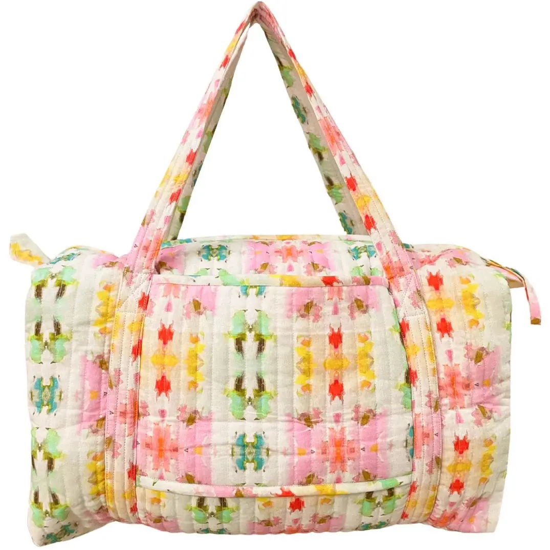 Laura Park Weekender Duffle Bag Large Foldable Foldable Water-Repellent cosmetic bag weekend trip Large Wide-Open personal item travel use