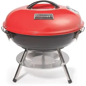 Cuisinart 14" Portable Charcoal Grill in Red/Black
