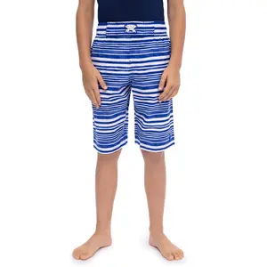 Boy's Island Swim Trunks | Sailor Watercolor Stripe