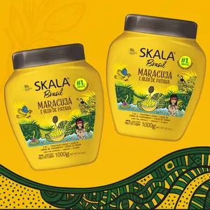 SKALA Maracuja Passion Fruit 2 Pack Moisturizing & Nourishing Curl Cream Free from Sulphate Parabens Petrolatum Silicones and Mineral Oil Inspired by Brazilian Diversity