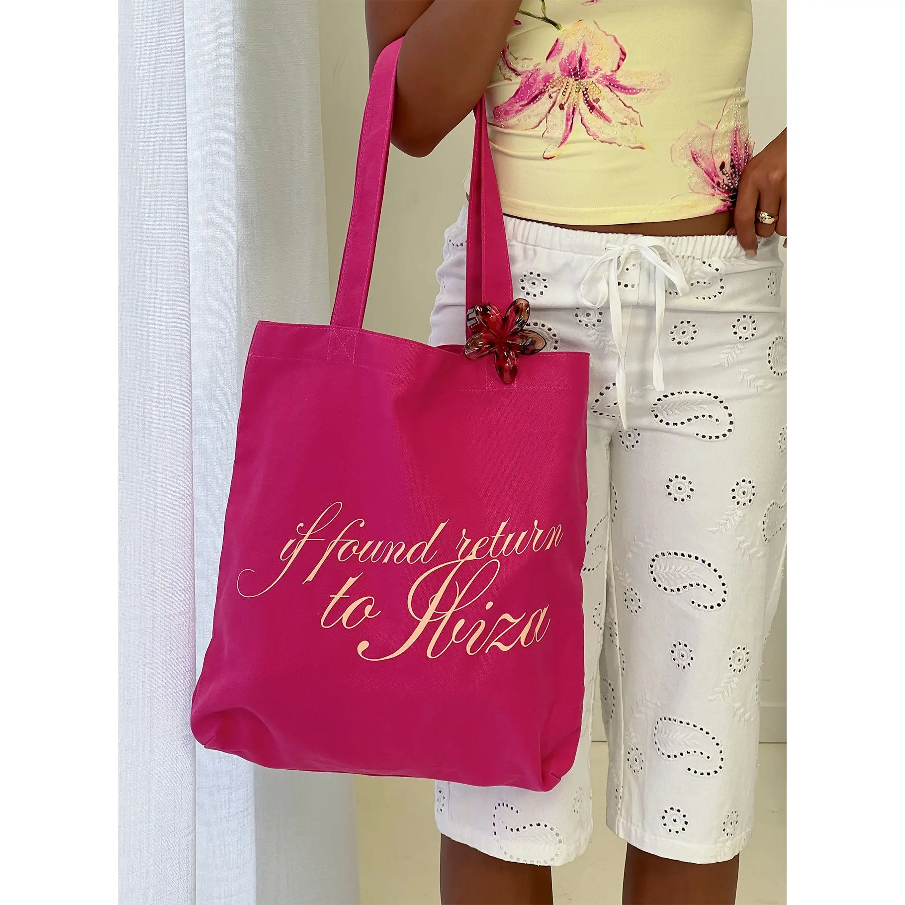Return To Ibiza Tote Bag Pink