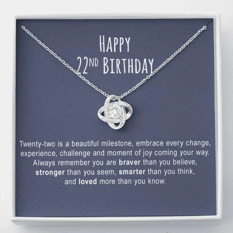 Girlfriend Necklace, 22Nd Birthday Necklace Gift For Her, 22Nd Birthday Necklace Gift For Women, 22Nd Birthday Jewelry, trendy jewelry, romantic gift, layered styles, meaningful designs, fashion accessories.