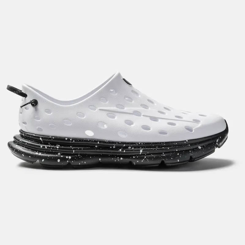 KANE Revive Men's Recovery Running Trainers - White/Black Speckle Injection Molded Active Casual Training Runner Footwear, Everyday Sneakers for Runners